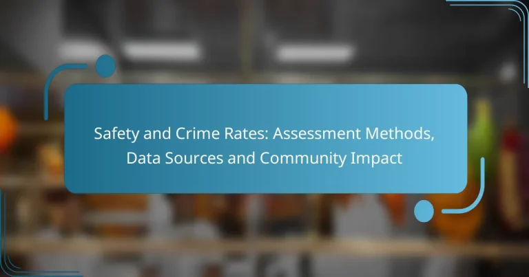 Safety and Crime Rates: Assessment Methods, Data Sources and Community Impact